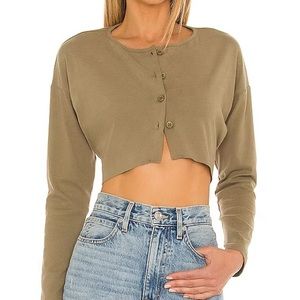 NWOT Lovers + Friends Keaton Cropped Sweater